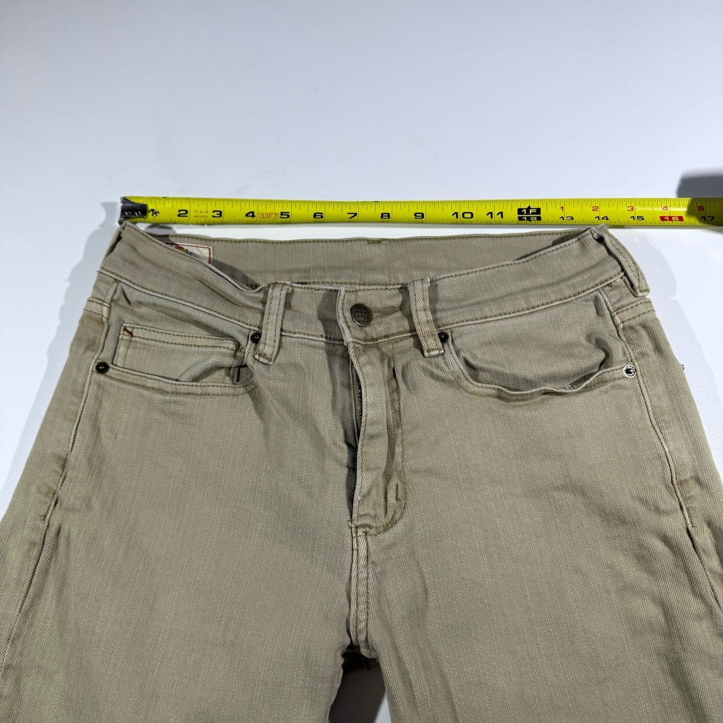 Marine Layer Men’s Pants 30x30 Straight Fit Khaki Beige Casual Cotton Jeans