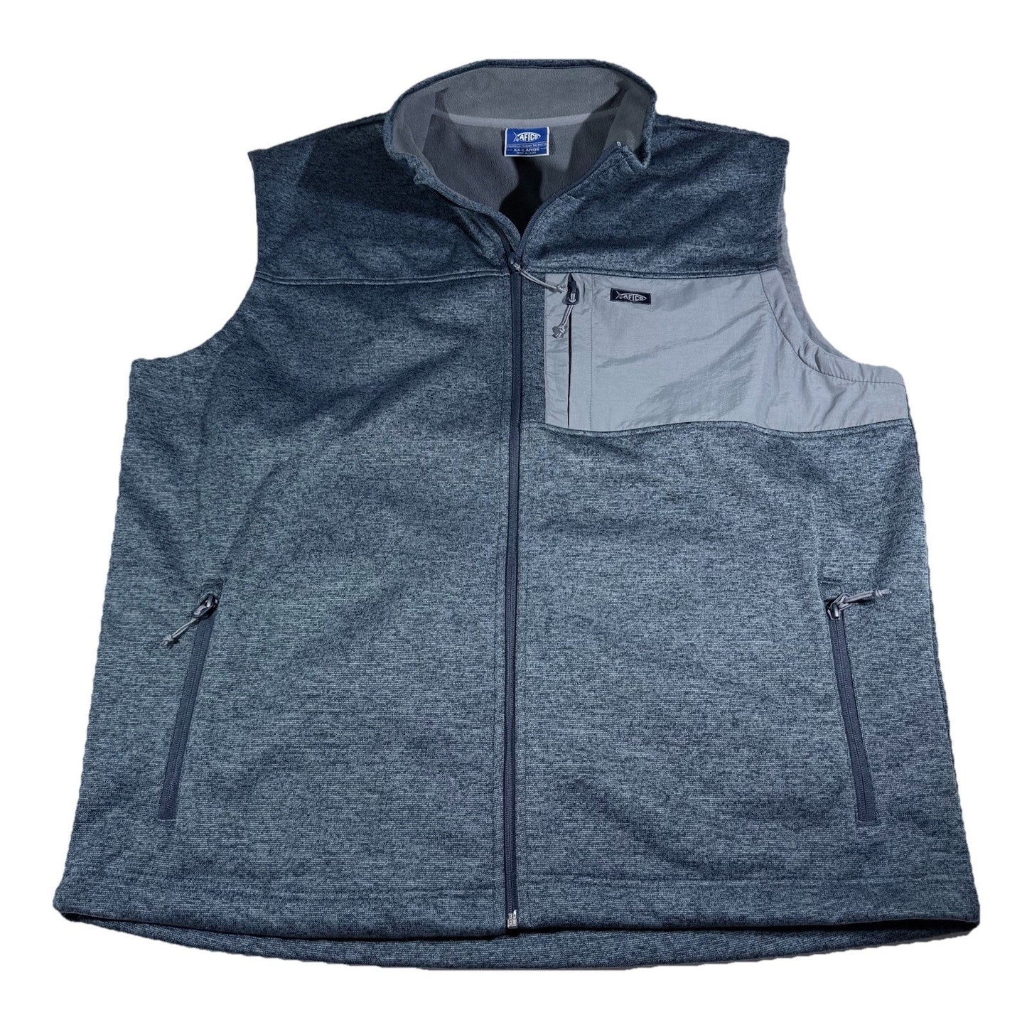 AFTCO Horizon Weatherproof Fleece Jacket Men's 2XL Gray Fishing Outdoors