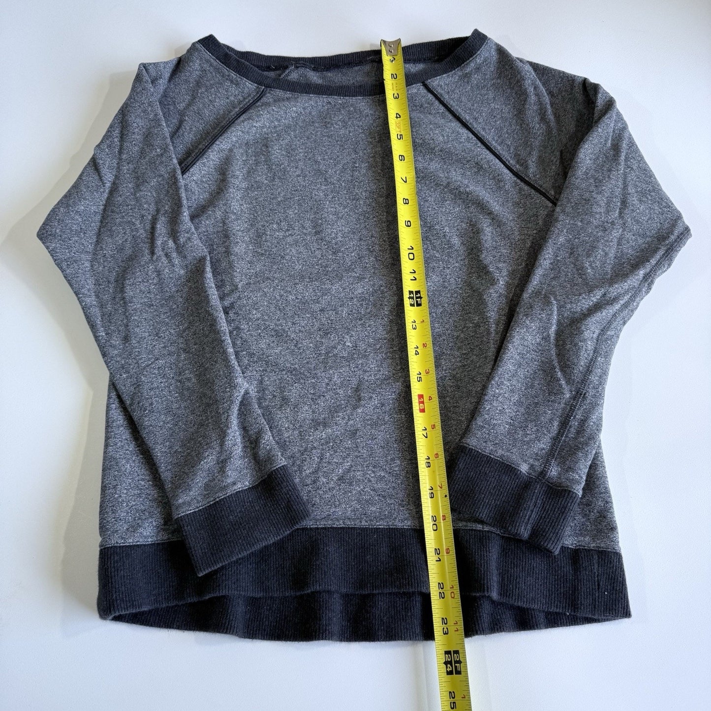 Lululemon Sweatshirt Womens S Crew Love Scoop Neck Heather Grey No Tag