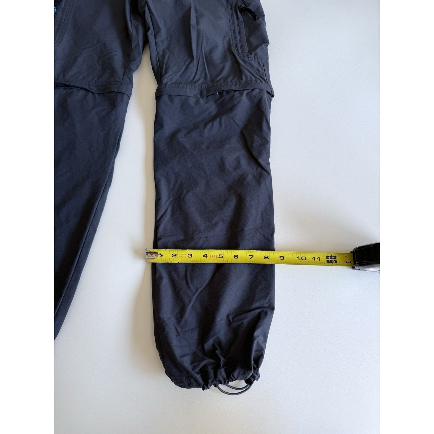 KARRIMOR Mens Straight Cargo Trousers Large W29 L30 Gray Polyester Belted