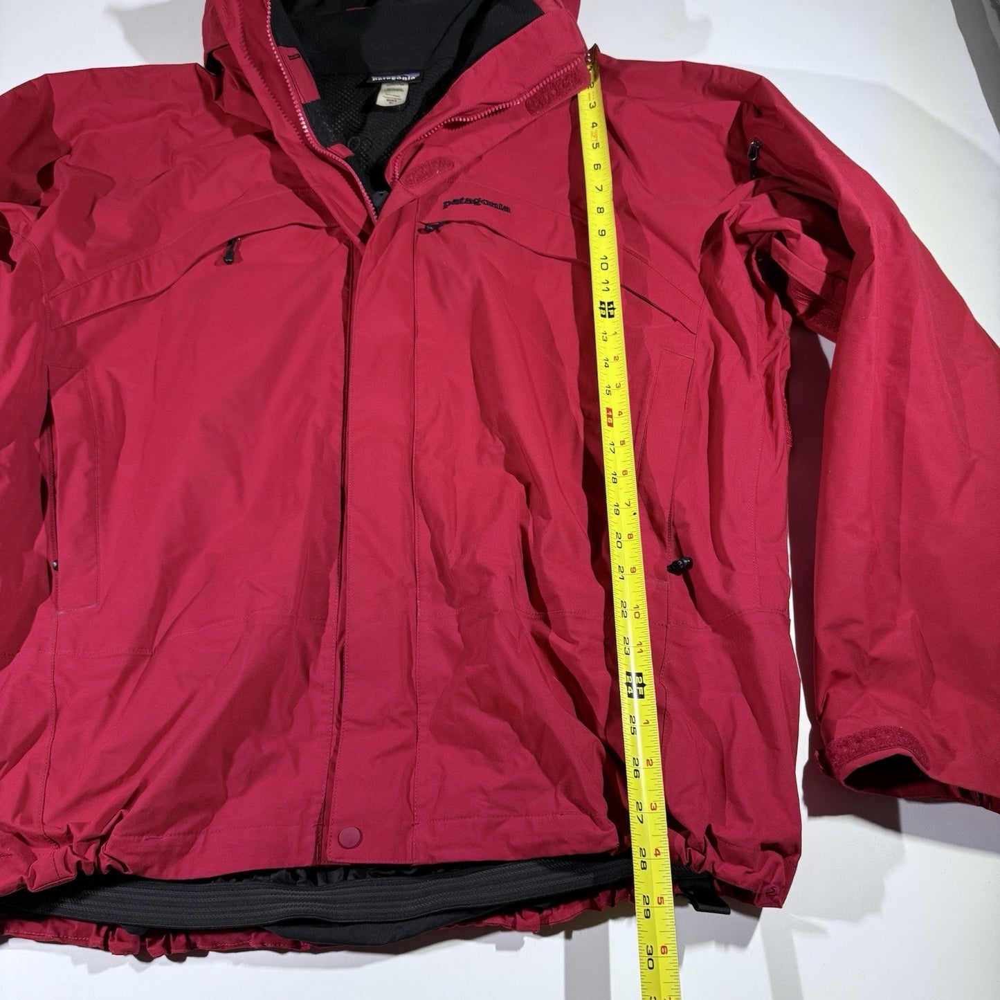 Patagonia Ski Patrol Jacket Mens XL Red Black Cross Rescue Shell Coat (See Pics)