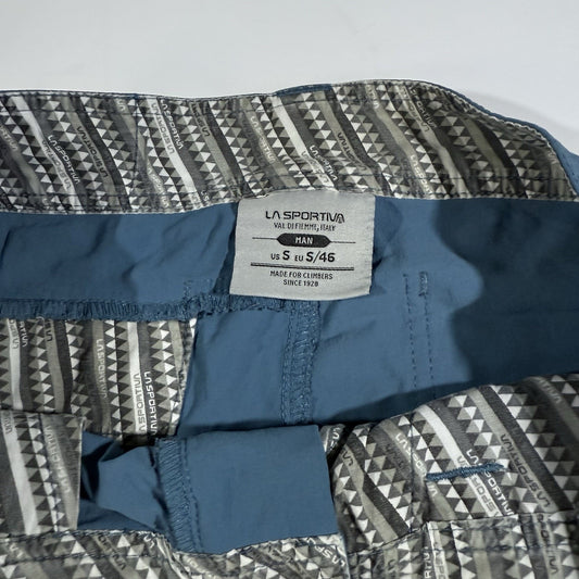 La Sportiva Climbing Shorts Men’s Small Blue Nylon Stretch Outdoor EUS/46