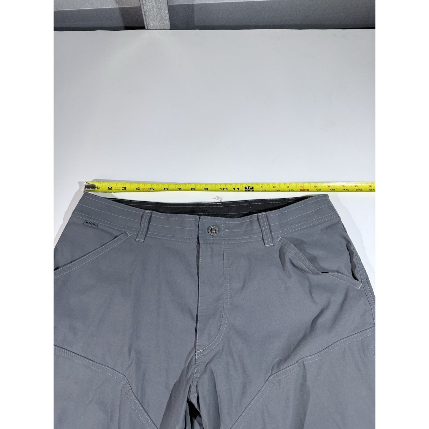 Kuhl Pants Mens 36x34 Blue Renegade Outdoor Hiking Nylon Performance Double Knee