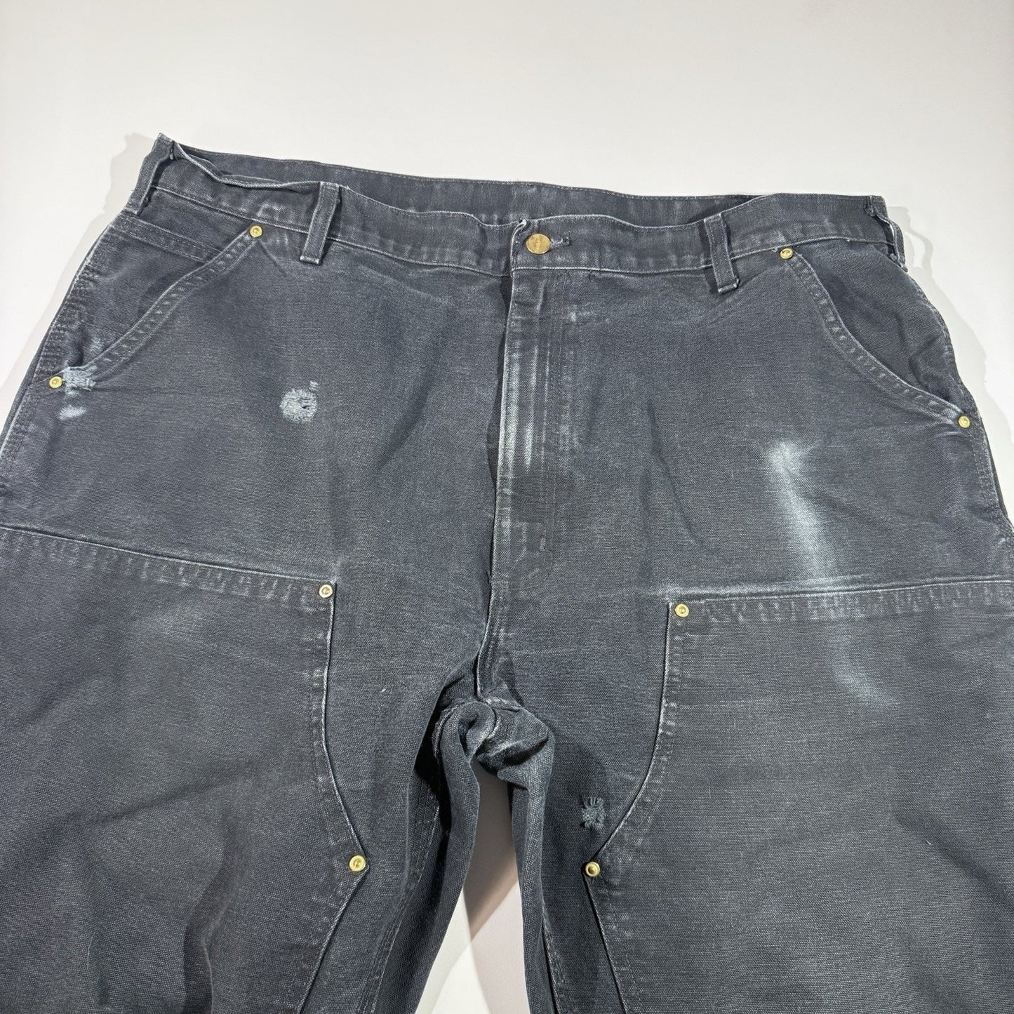 Carhartt B01 Double Knee Work Pants Men’s 42x34 Black Carpenter Utility USA Made