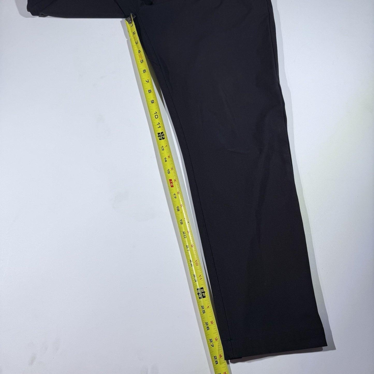 Lululemon Mens Commission Pants Size 32 Black Warpstreme Golf Classic Preppy