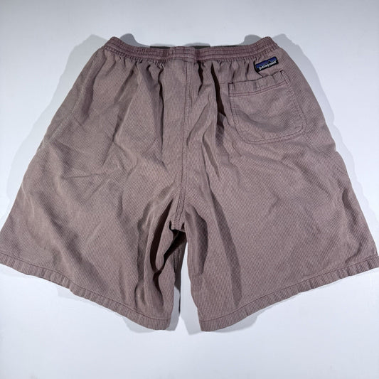Vintage Patagonia Men’s Large Waffle Weave Cotton Shorts USA Made Mauve Red