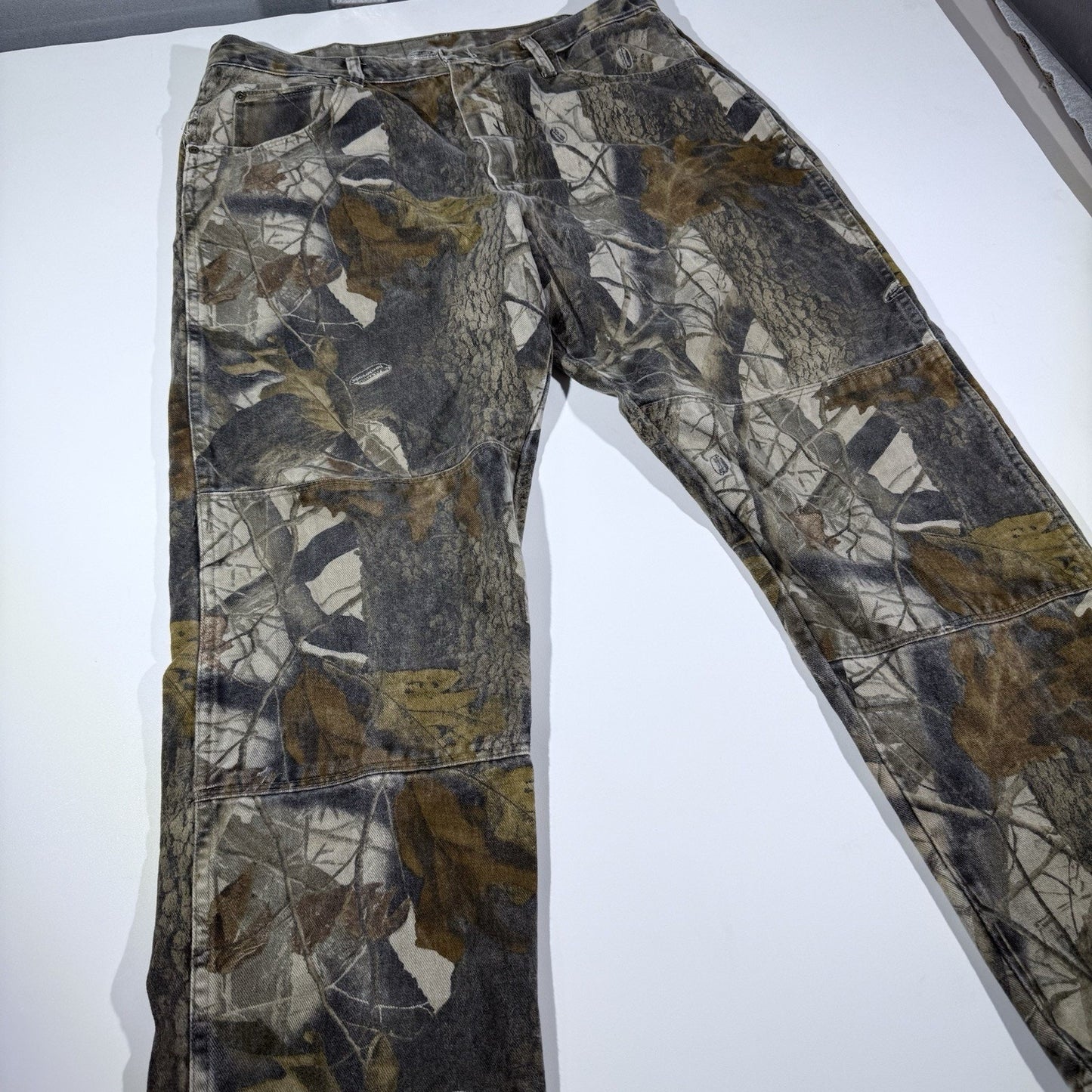 Vintage Wrangler Camo Real Tree Double Knee Jeans Men's Pants Hunt 38x32