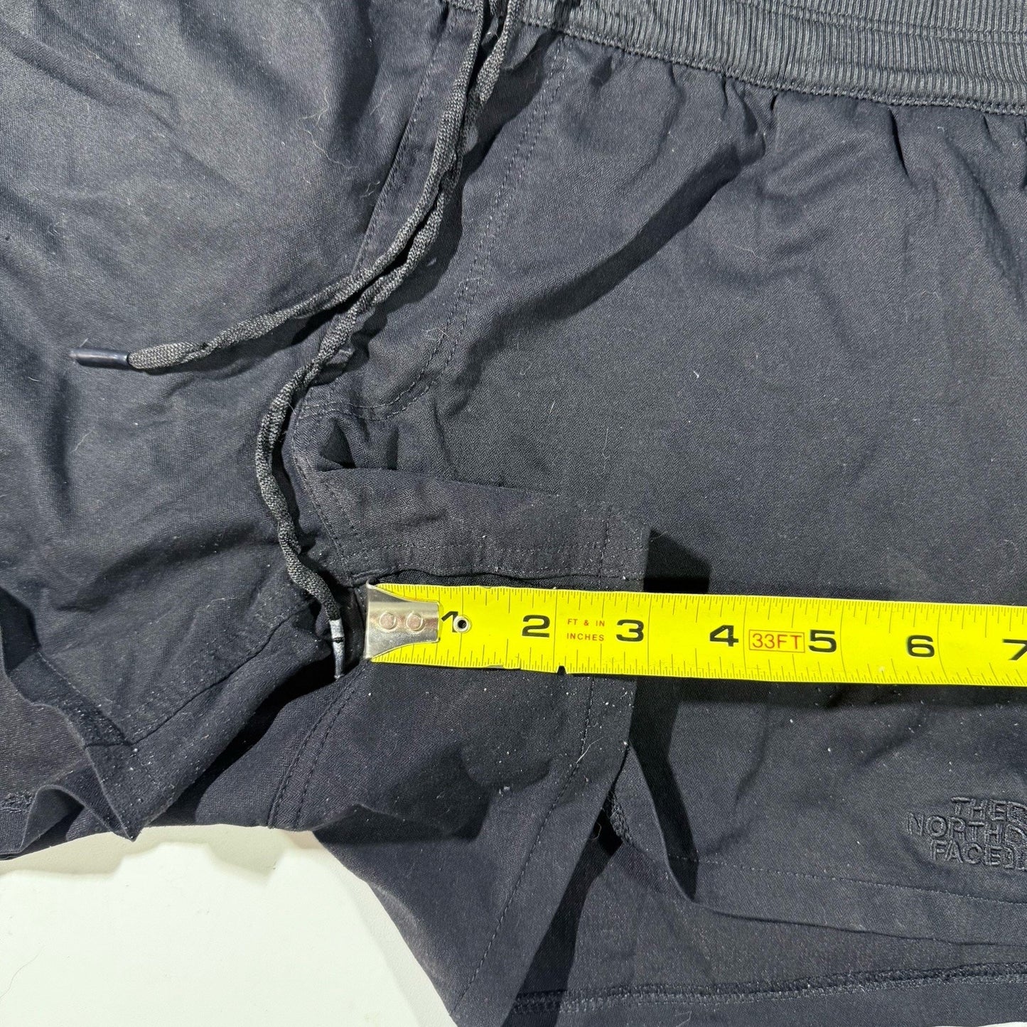 North Face Shorts Womens Small Black Athletic Lounge Elastic Waist Pockets Comfy