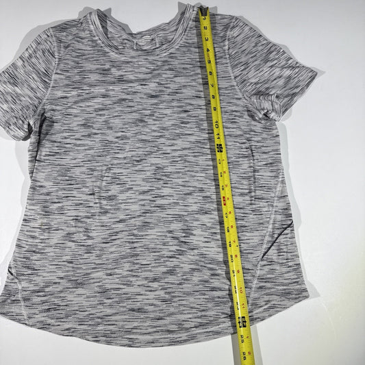 Lululemon Swiftly Tech Short Sleeve 2.0 Gray Heather Seamless Running Shirt Sz 6