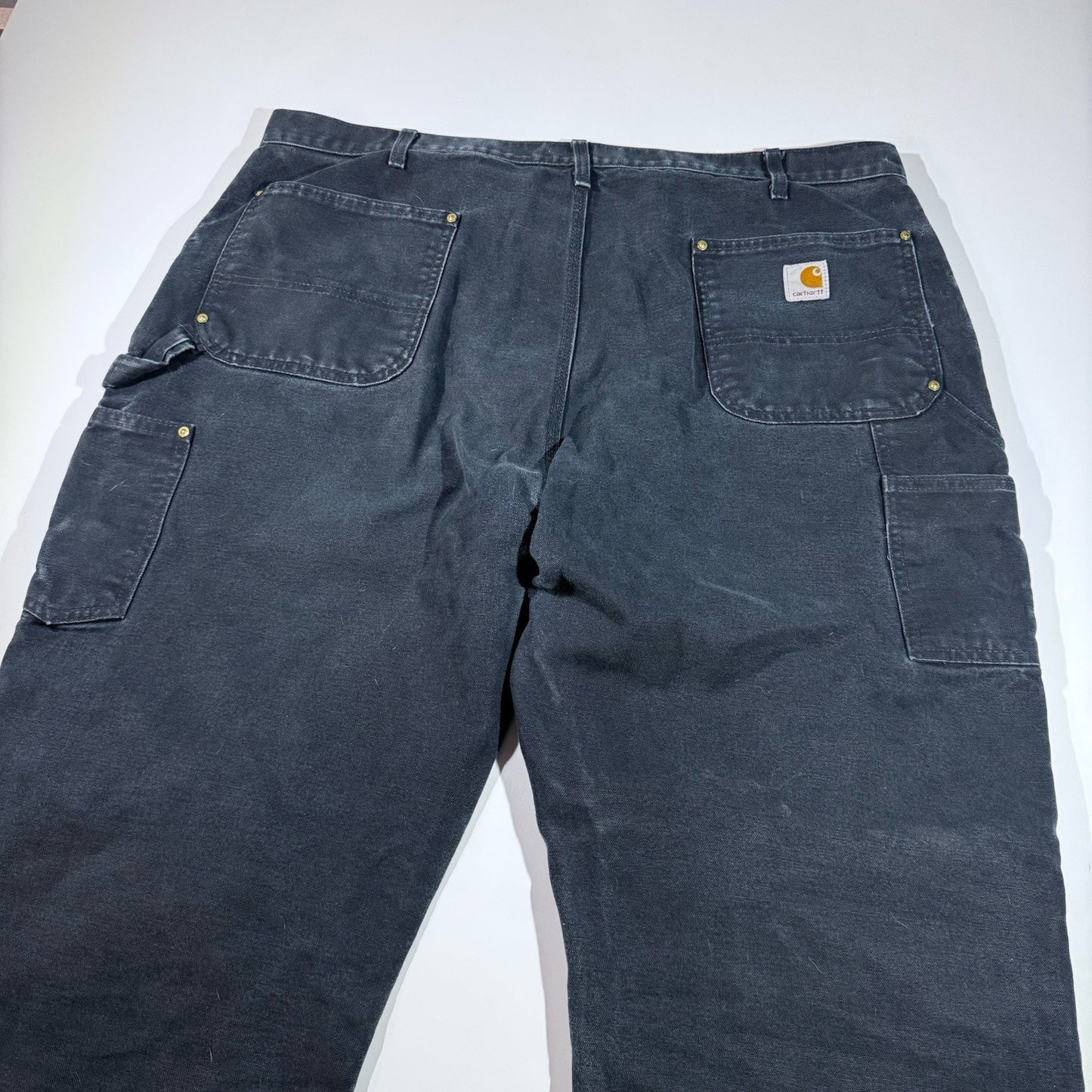 Carhartt B01 Double Knee Work Pants Men’s 42x34 Black Carpenter Utility USA Made
