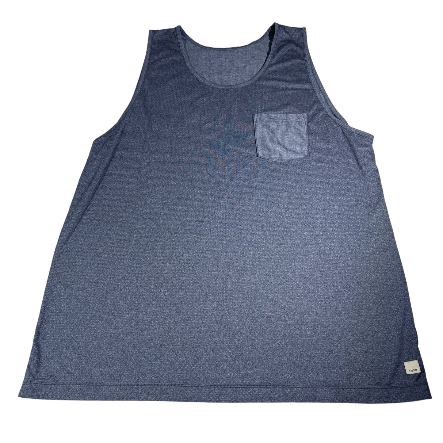 Vuori Men’s Tank Top 2XL Lot of 2 Blue Gray Pocket Sleeveless Athletic Casual