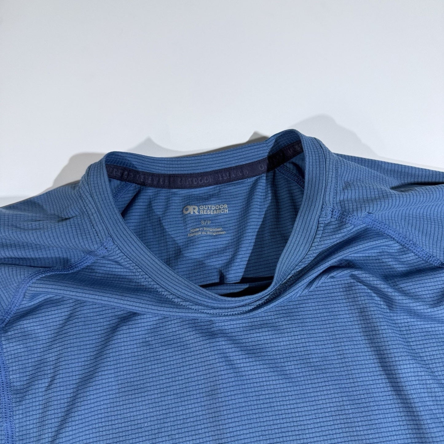 Outdoor Research Echo Long Sleeve Shirt Blue Men’s Size Small Lightweight Hiking