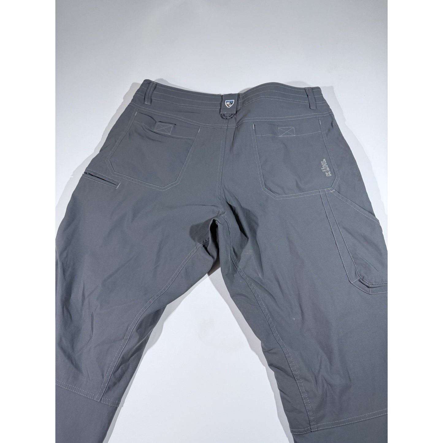 Kuhl Pants Mens 36x34 Blue Renegade Outdoor Hiking Nylon Performance Double Knee