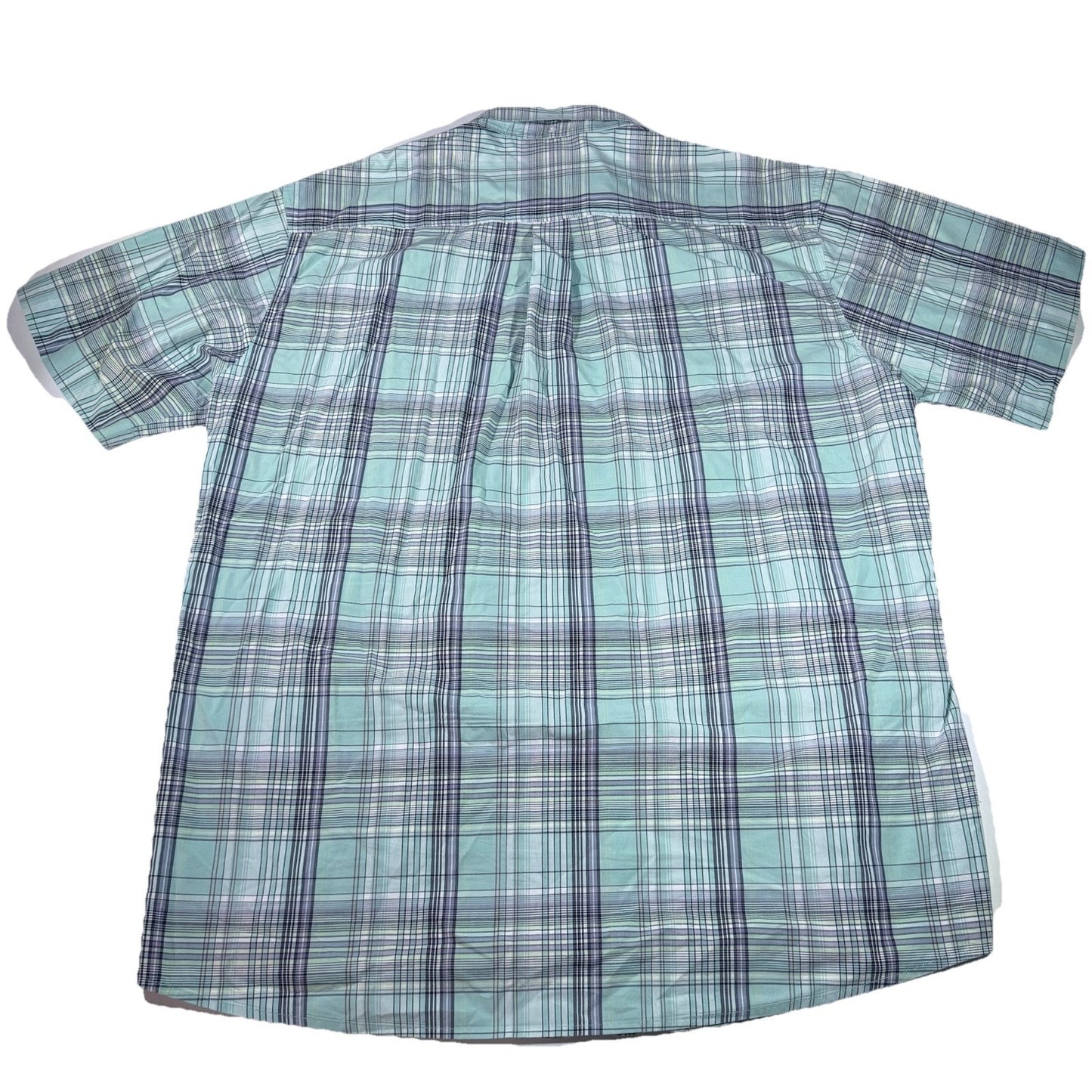 Cinch Men’s XXL Plaid Button Up Short Sleeve Western Cowboy Rodeo Shirt Green