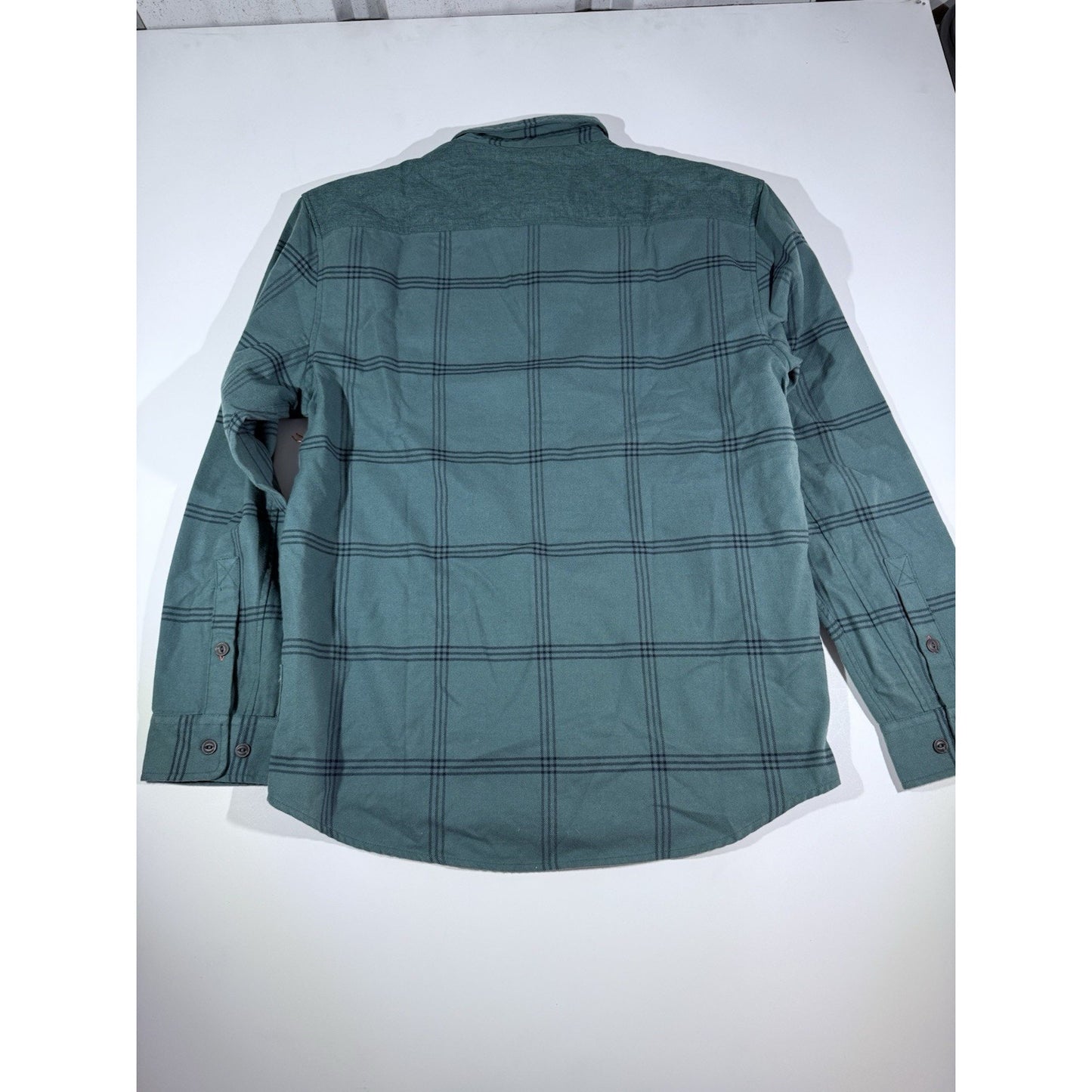Howler Bros Quintana Flannel Shirt Jacket Quilted Plaid Shacket Teak Size Large