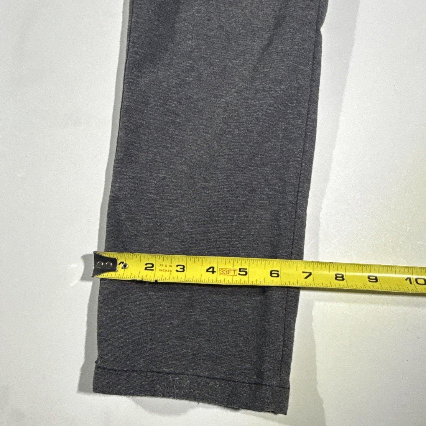 Lululemon ABC Pants Men 33X31 Grey Chino Golf Slim Leg Preppy Office