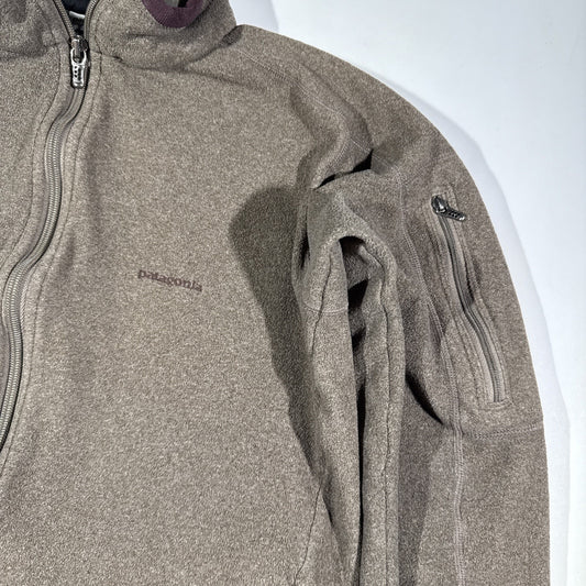 Patagonia Brown Fleece Full-Zip Women's Jacket, Size Medium