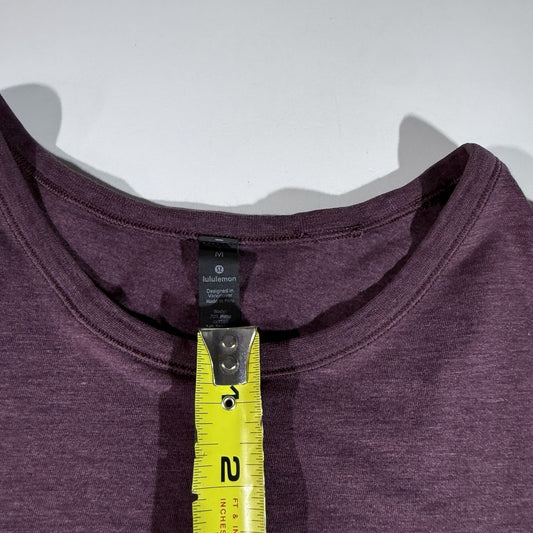 Lululemon Mens Size M Classic Fundamental Crewneck Short Sleeve Burgundy T-Shirt