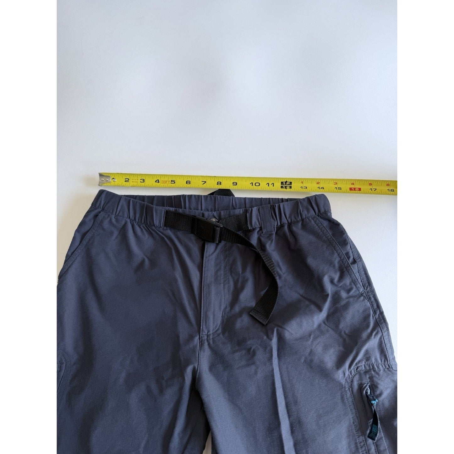 KARRIMOR Mens Straight Cargo Trousers Large W29 L30 Gray Polyester Belted