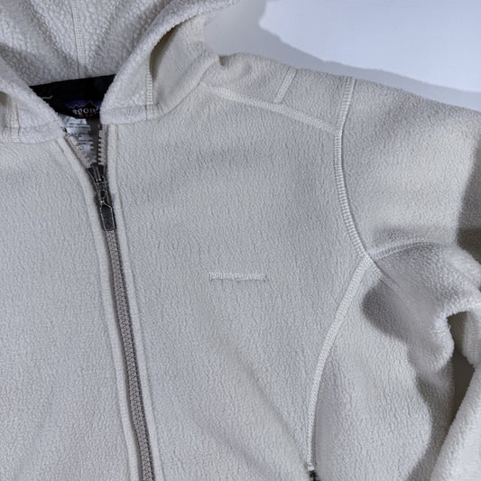 Patagonia Micro D Fleece Hoody Women’s Small Cream Full Zip Synchilla Jacket