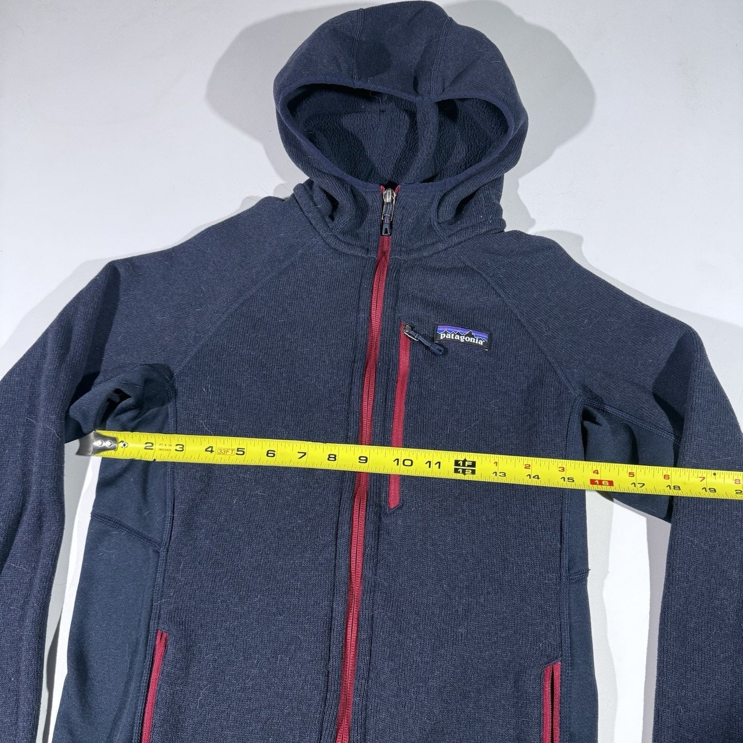 Patagonia Performance Better Sweater Fleece Jacket Men’s XS Navy Red Full Zip