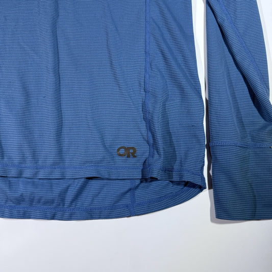 Outdoor Research Echo Long Sleeve Shirt Blue Men’s Size Small Lightweight Hiking