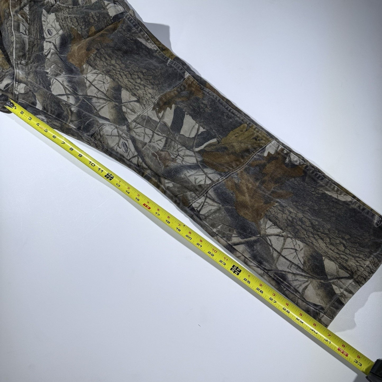 Vintage Wrangler Camo Real Tree Double Knee Jeans Men's Pants Hunt 38x32