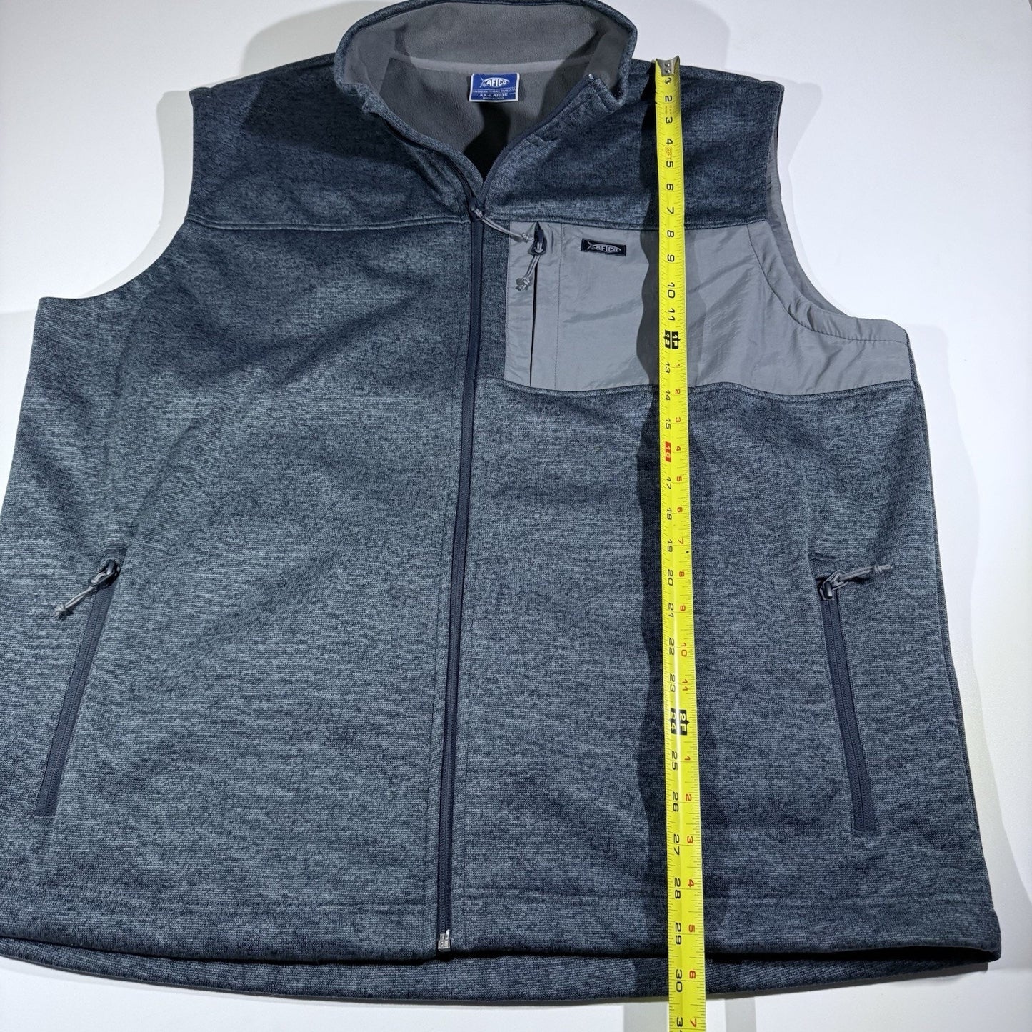 AFTCO Horizon Weatherproof Fleece Jacket Men's 2XL Gray Fishing Outdoors