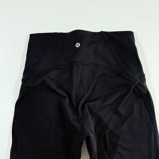 Lululemon Women’s High Rise Leggings Size 6 Black Mesh Panel Running Yoga Pants