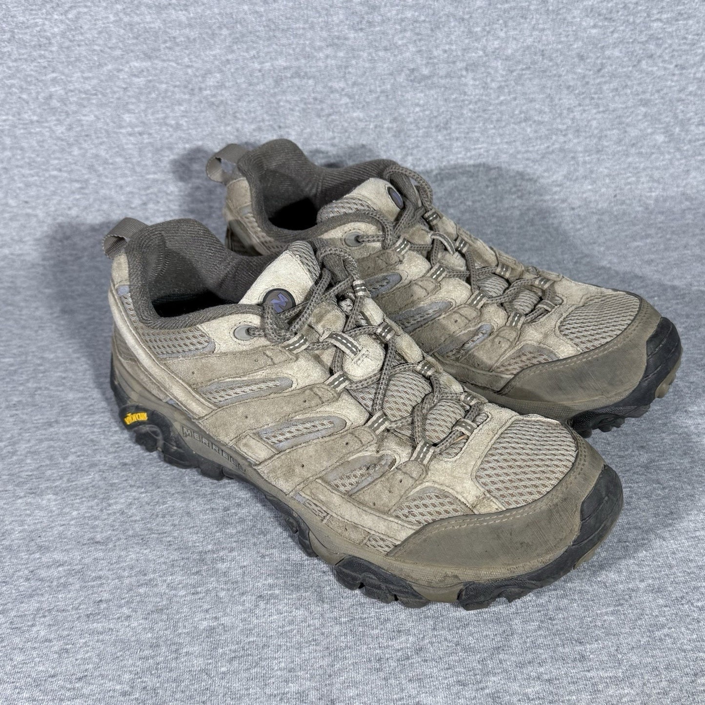 Merrell Moab 2 Ventilator Men’s Hiking Shoes Size 11 Vibram Taupe Gray