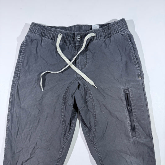 Vuori Pants Mens Small Gray Ripstop Climber Hike Outdoor Stretch Zip Pocket V412