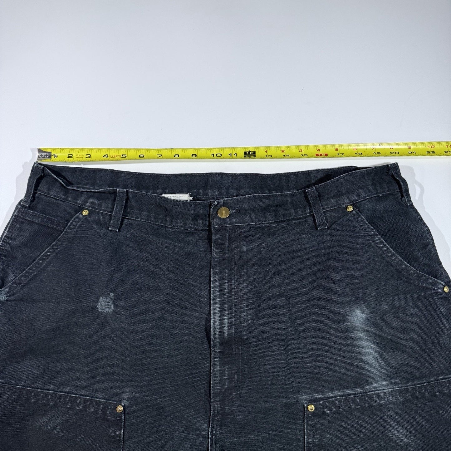 Carhartt B01 Double Knee Work Pants Men’s 42x34 Black Carpenter Utility USA Made