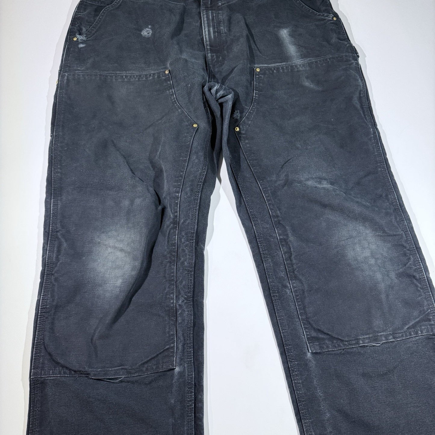 Carhartt B01 Double Knee Work Pants Men’s 42x34 Black Carpenter Utility USA Made