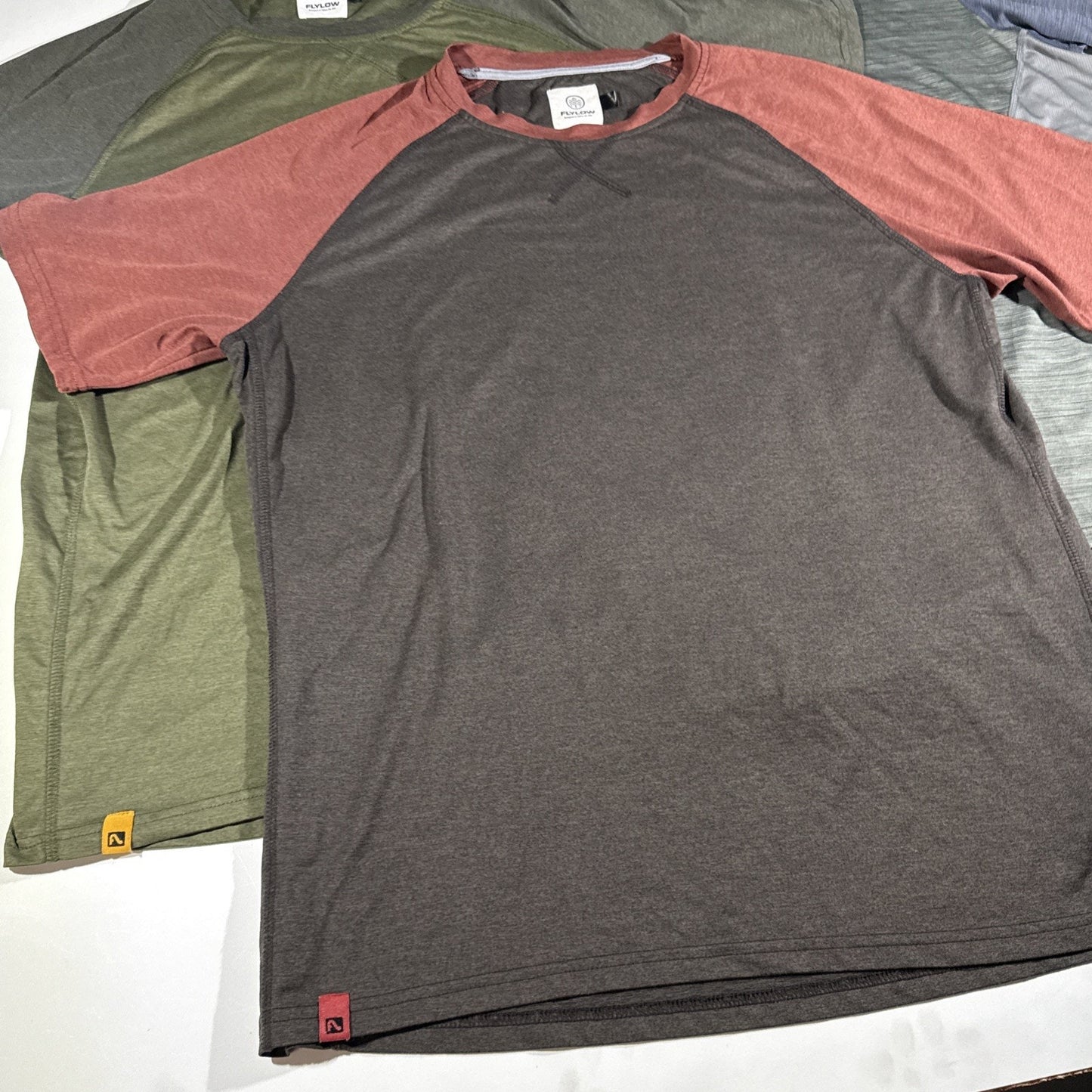 Flylow Mens T-Shirt Lot 3 Pack Size Medium Activewear Outdoor Hiking MTB