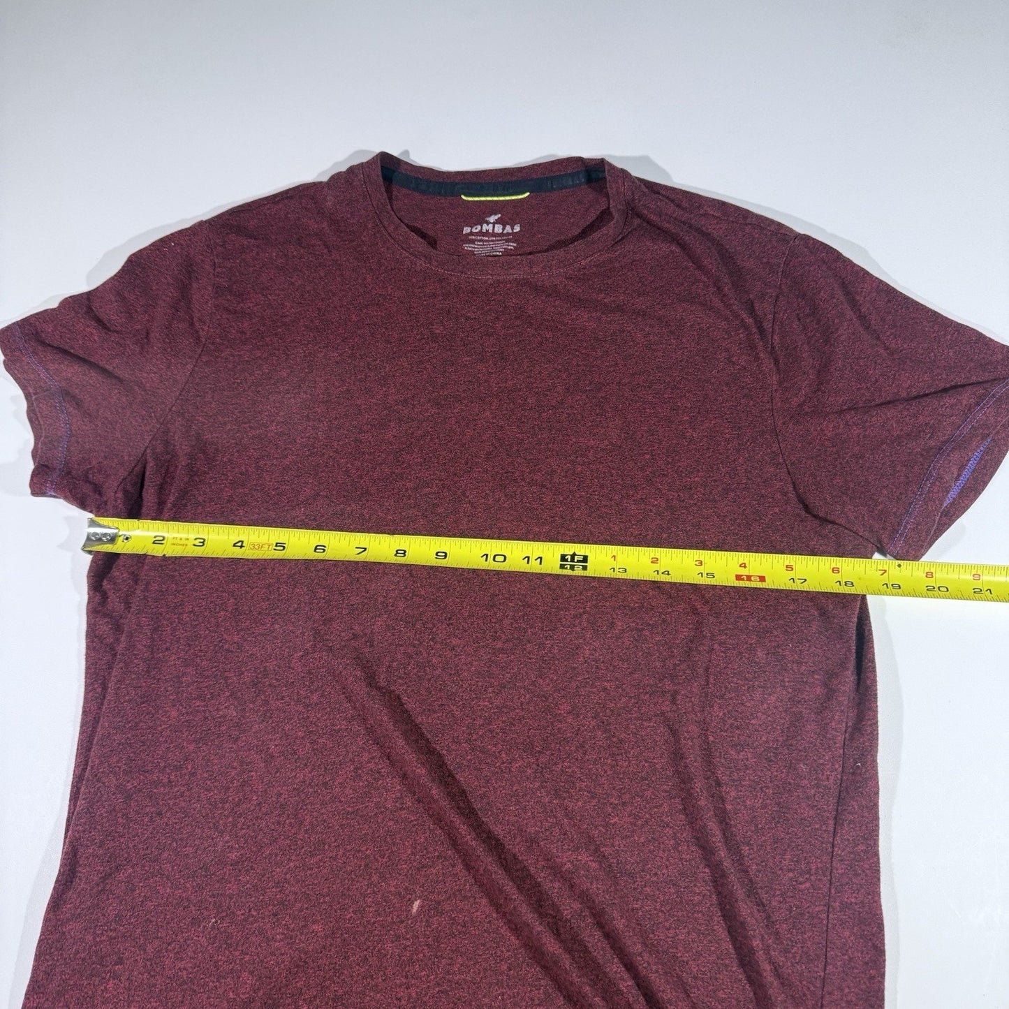 Bombas Shirt Mens Small Red Bee Better Tshirt Crew Neck Short Sleeve Stretch