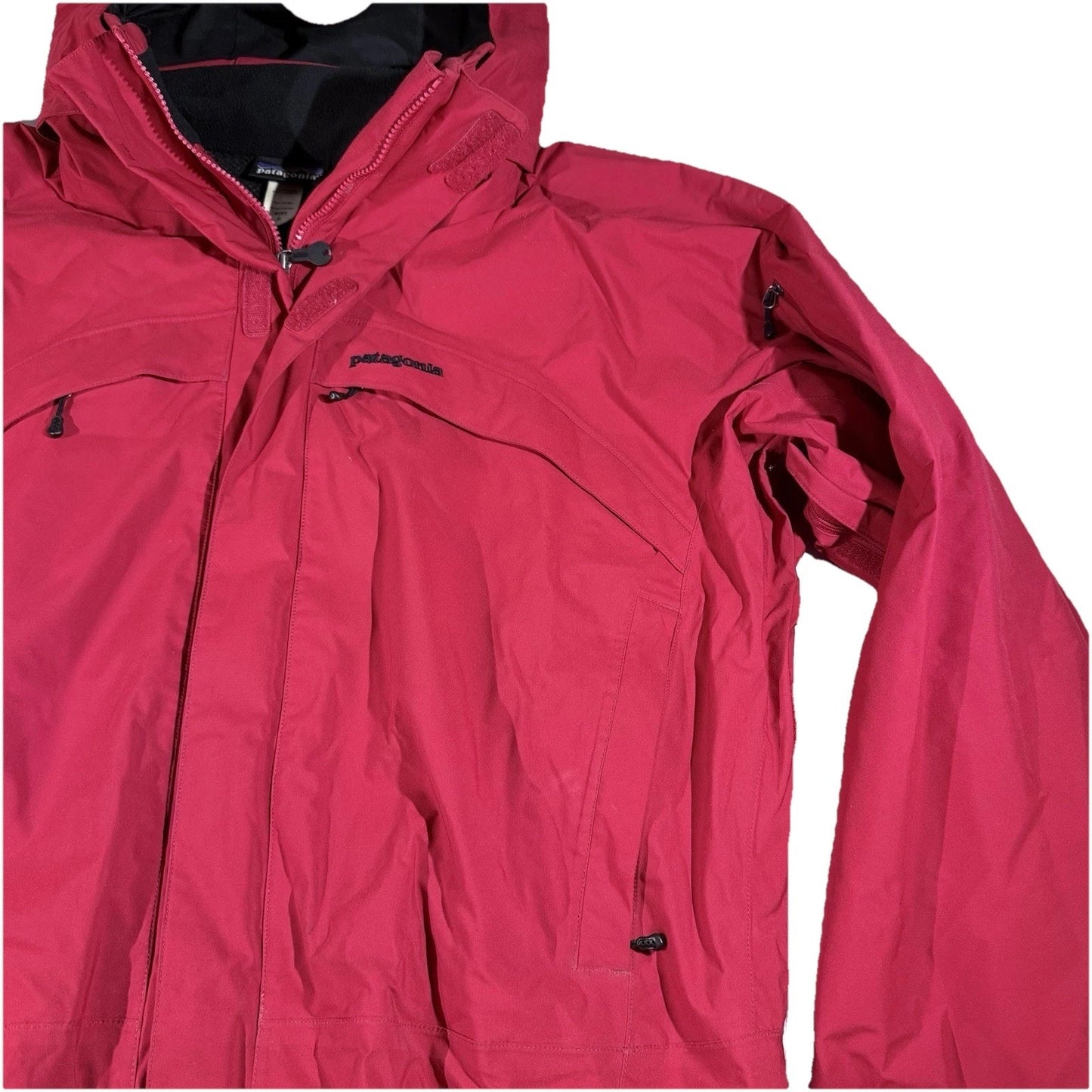 Patagonia Ski Patrol Jacket Mens XL Red Black Cross Rescue Shell Coat (See Pics)