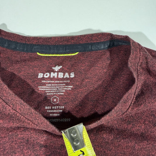 Bombas Shirt Mens Small Red Bee Better Tshirt Crew Neck Short Sleeve Stretch