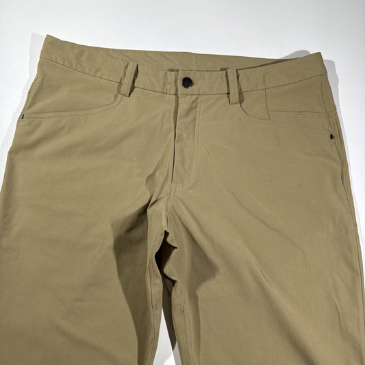 Lululemon Pants Mens 36x31 Tan Khaki 5 Pocket Stretch Casual Golf Hiking ABC