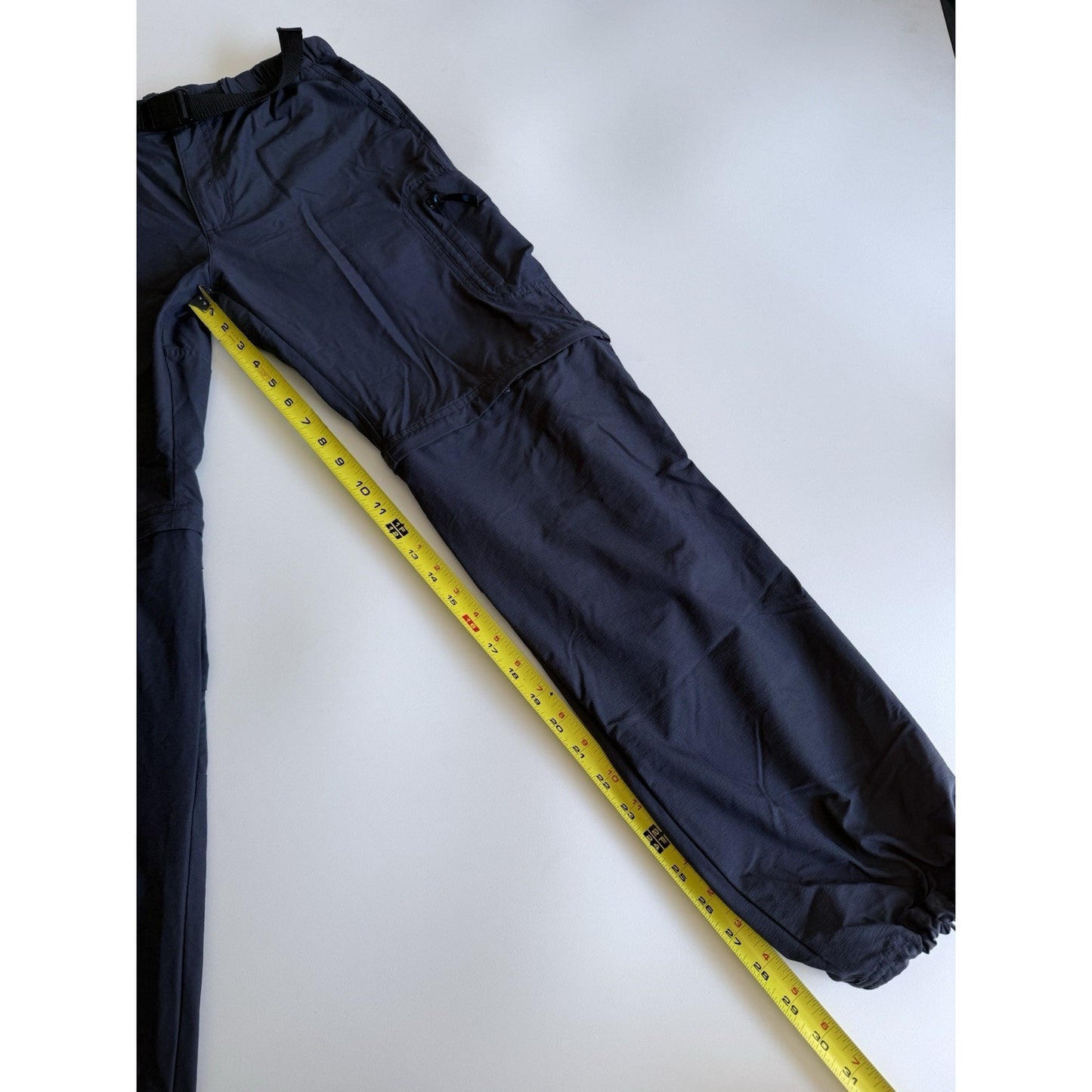 KARRIMOR Mens Straight Cargo Trousers Large W29 L30 Gray Polyester Belted