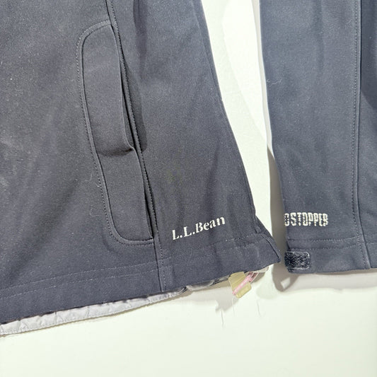 L.L. Bean Women’s Small Softshell Jacket Black Windstopper Gore Windproof S