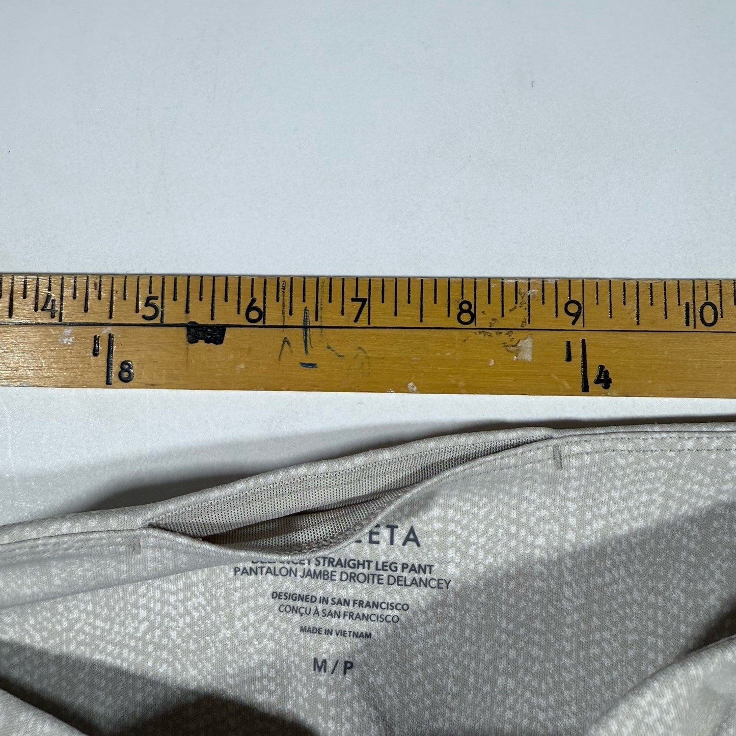 Athleta Pants Womens Medium Delancey Herringbone Flare High Rise Pockets Yoga