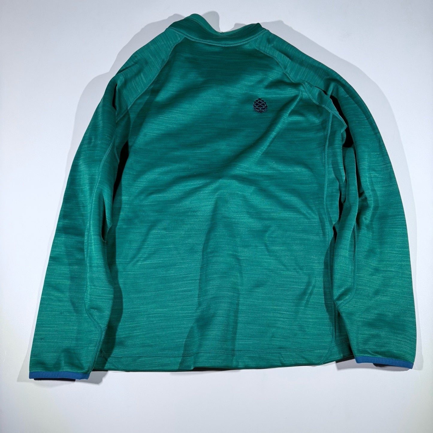 Stio Men’s Medium Green Quarter Zip Pullover Fleece Midlayer Outdoor Hiking