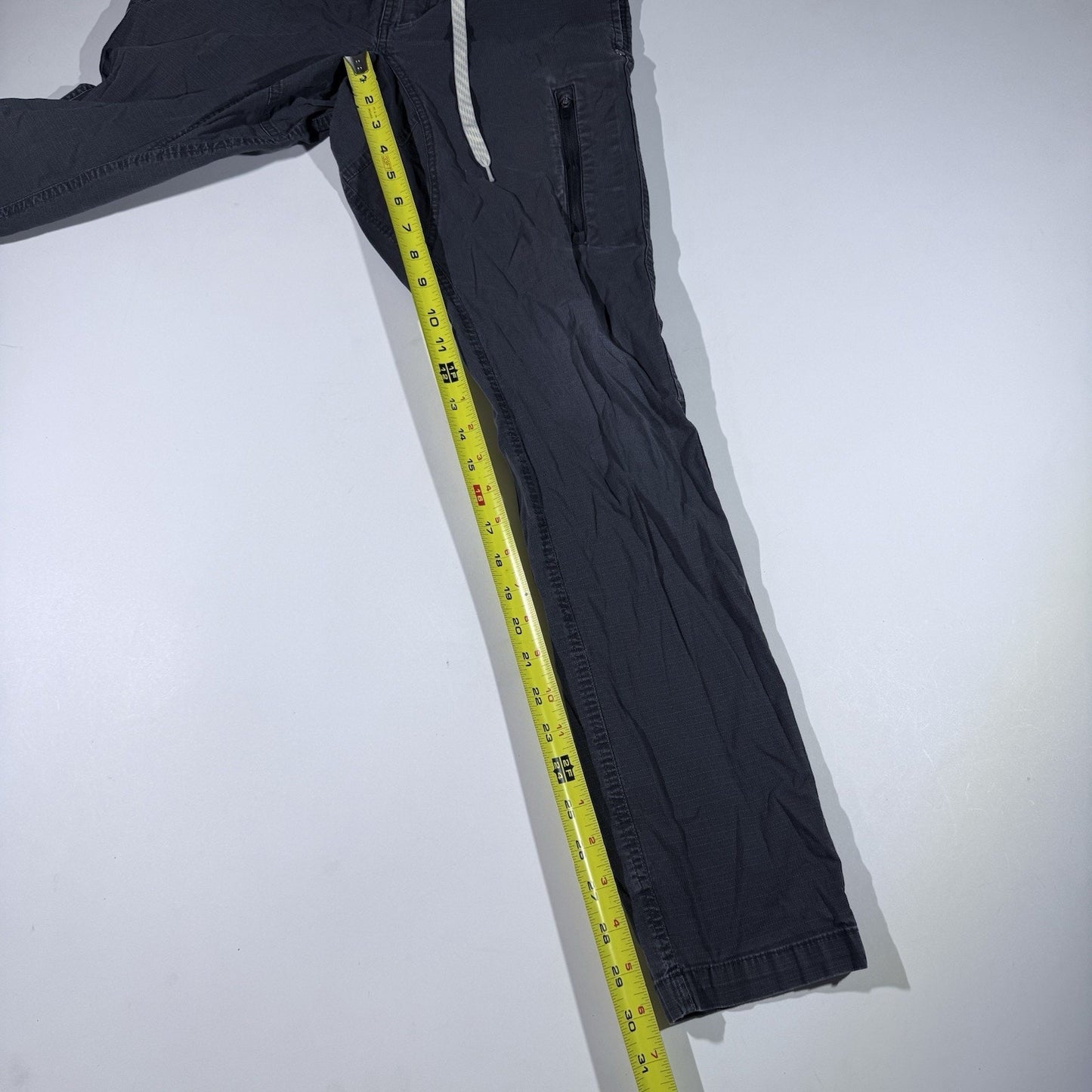 Vuori Pants Mens Small Gray Ripstop Climber Hike Outdoor Stretch Zip Pocket V412