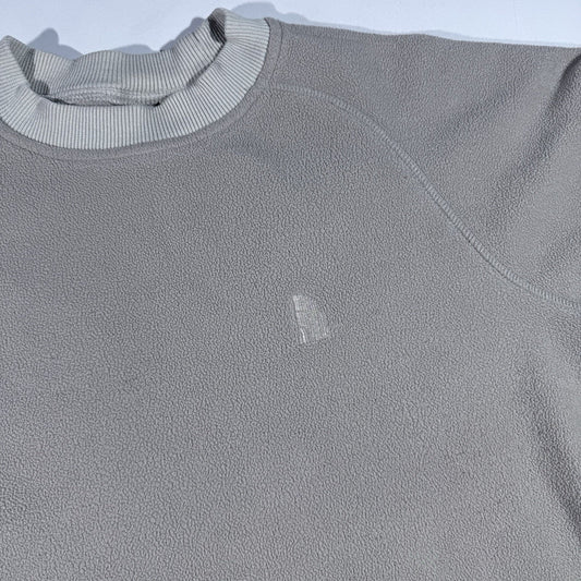 The North Face Women’s Large Fleece Pullover Beige Cream Crewneck Sweater Soft