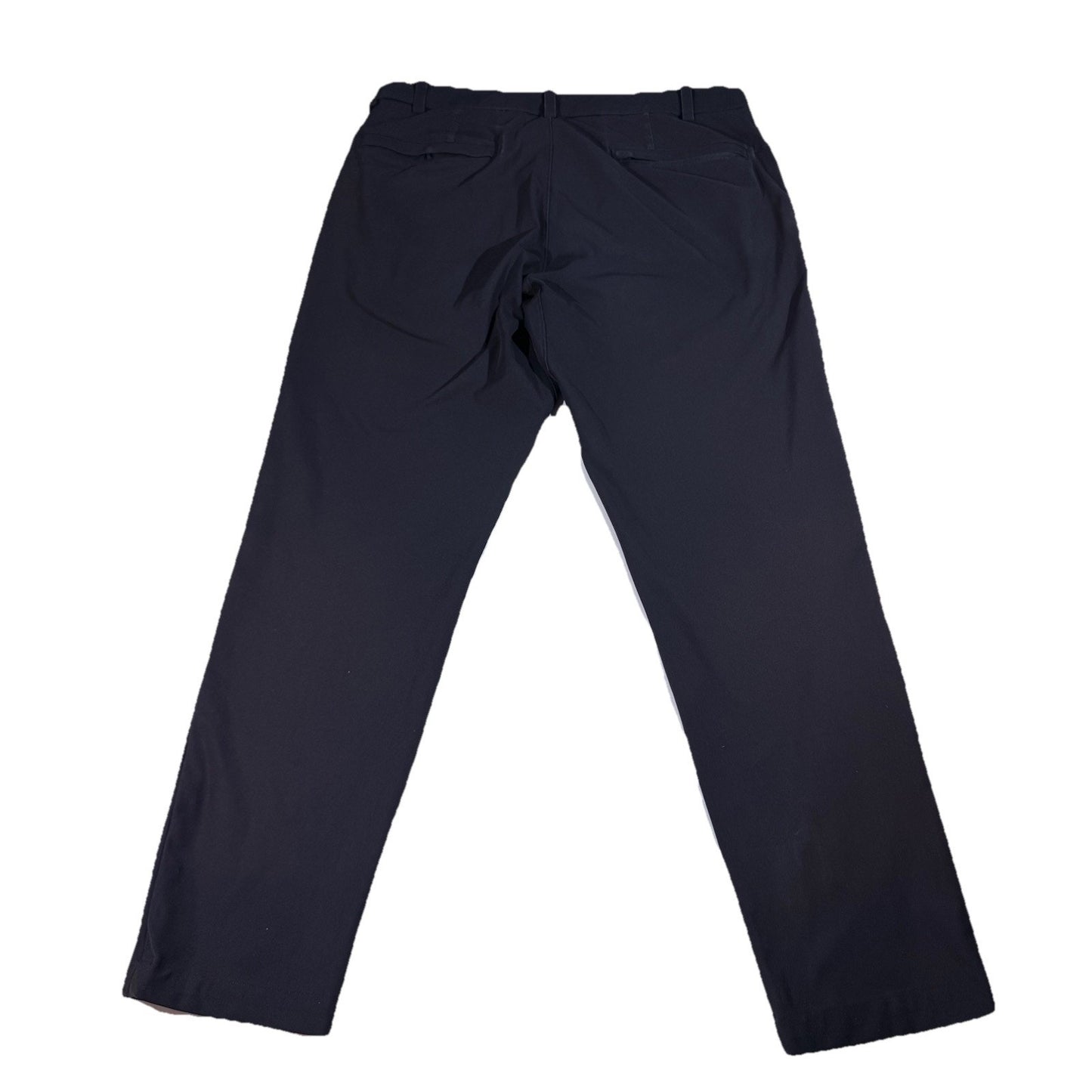 Lululemon Mens Commission Pants Size 32 Black Warpstreme Golf Classic Preppy