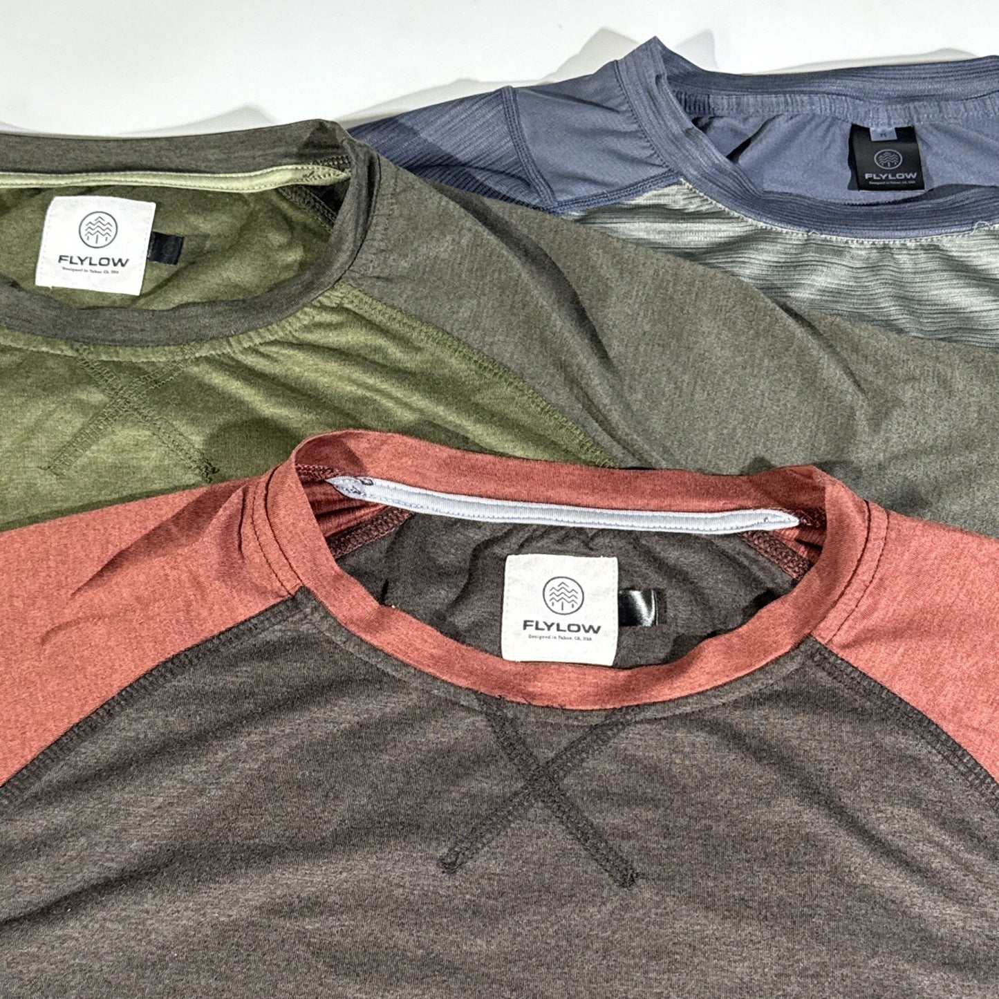 Flylow Mens T-Shirt Lot 3 Pack Size Medium Activewear Outdoor Hiking MTB
