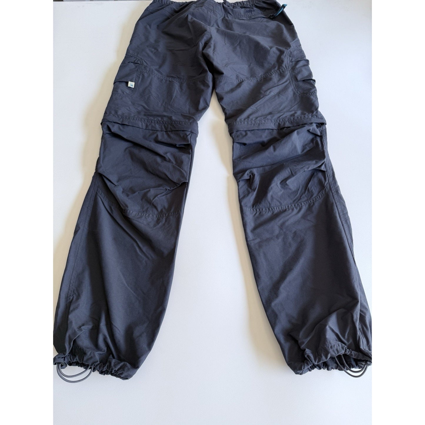 KARRIMOR Mens Straight Cargo Trousers Large W29 L30 Gray Polyester Belted