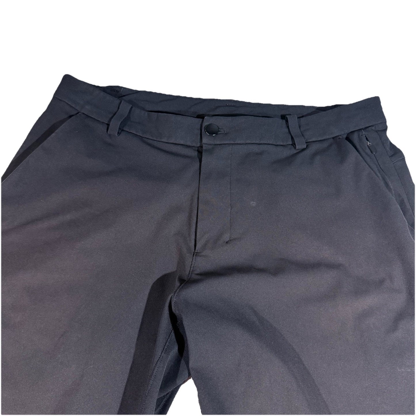 Lululemon Mens Commission Pants Size 32 Black Warpstreme Golf Classic Preppy
