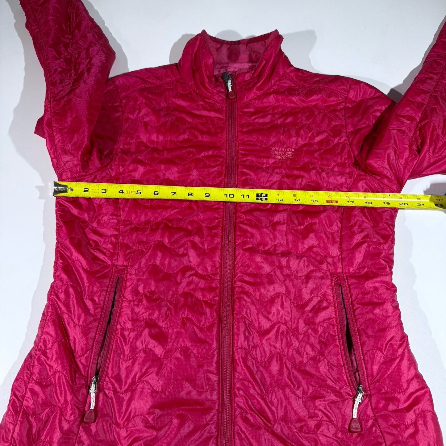 Mountain Hardwear Women Girl Down Puffer Jacket Red Lightweight Packable Size M