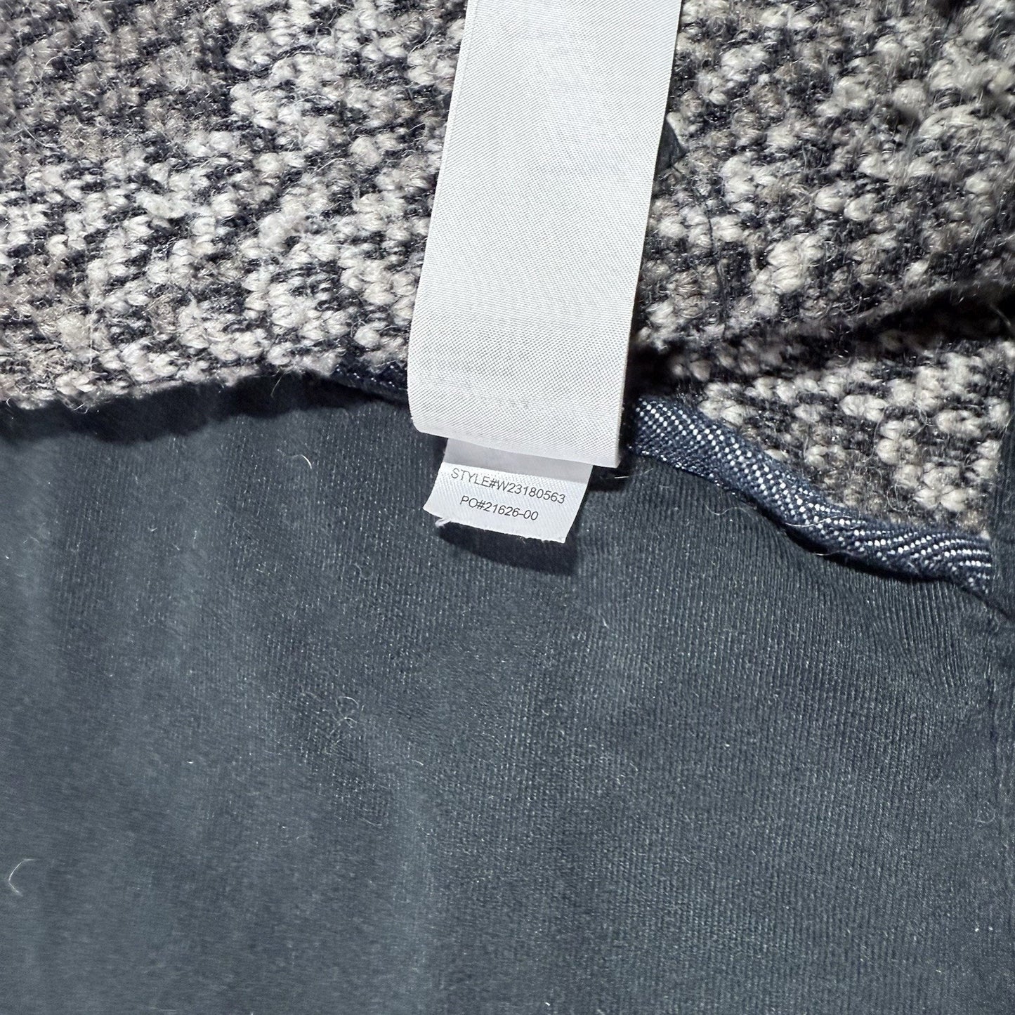 prAna Women’s Wool Blend Jacket Small Gray Knit Zip Front Pockets Boho Sweater